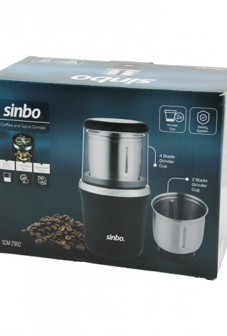 KAHVE - BAHARAT ÖĞÜTÜCÜ MAKİNE 2PCS ÇELİK ÖĞÜTME HAZNESİ=2 BIÇAKLI - 4 BIÇAKLI 100GR ÖĞÜTME 200W SCM-2982 (4940)