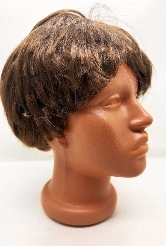 Kahve Renk Kısa Kesim İçi Astarlı Erkek Peruğu (4940)