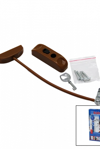 KAHVERENGİ HALATLI ANAHTARLI EMNYET KİLİT (4940)