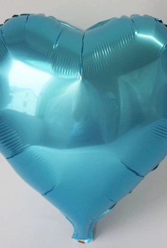 Kalp Balon Folyo Açık Mavi 45 cm 18 inç (4940)