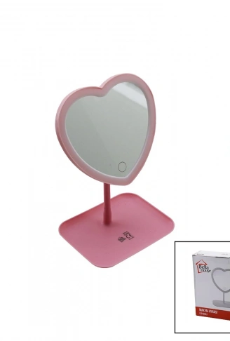 KALPLİ 7 İNÇ LEDLİ - USB ŞARJLI MAKYAJ AYNASI 90 DERECEAYARLI TAKILIKLI AYAK RENKLİ PLS. (4940)