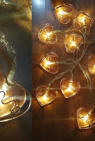 Kalpli Şerit Led Işık Zinciri Aydınlatma Doğum Günü Süs Işığı (4940)