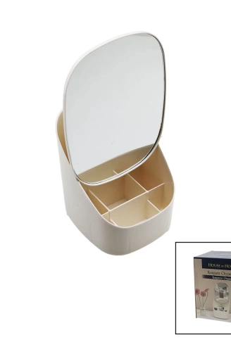 KANGURU MAKYAJ ORGANİZER - TAKILIK AYARLI AYNA=21X28CM - 9-BÖLMELİ ORG.=TBN:16.5X19 Y:8-15-22CM (4940)