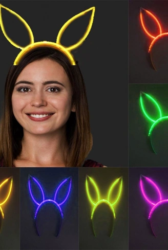 Karanlıkta Yanan Fosforlu Glow Taç 6 Renk 6 Adet (4940)