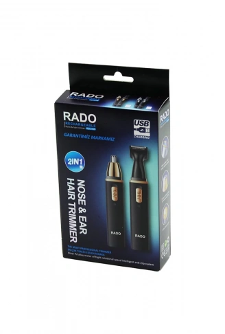 KARE GÖVDE - KAPAKLI 2 BAŞLIK BURUN-KULAK-YANAK KIL TÜY ALMA- FAVORİ-ENSE ÇİZİM MAKİNESİ USB ŞARJLI RD-3138 (4940)