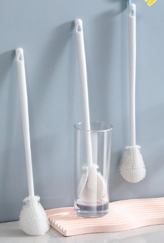 Kavanoz ve Biberon Yıkama Fırçası Silikon Beyaz (4940)