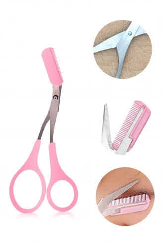 Kavisli Kaş Makası - Taraklı Kaş Düzelme Makası Yedek Uçlu (4940)