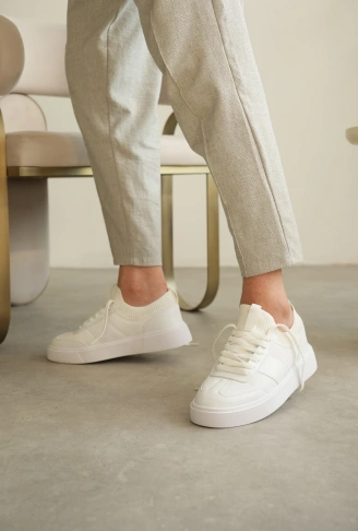 KB-010 Kuback Beyaz Cilt Günlük Erkek Ayakkabı