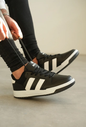 KB-013 Kuback Siyah Beyaz Günlük Erkek Ayakkabı