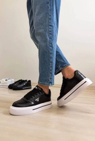 KB-04 Kuback Siyah Cilt Günlük Erkek Ayakkabı