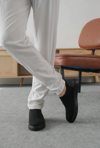 KB-106 Kuback Kömür Triko Günlük Erkek Ayakkabı