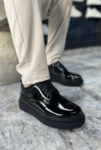 KB-X16 Kuback Kömür Rugan Günlük Erkek Ayakkabı