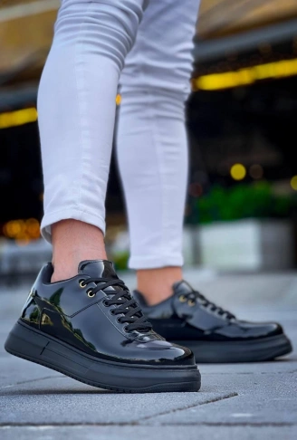 KB-X20 Kuback Kömür Rugan  Günlük Erkek Ayakkabı