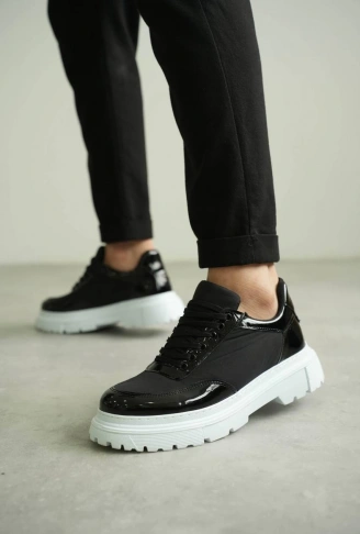 KB-X201 Kuback Siyah Rugan Paraşüt Günlük Erkek Ayakkabı