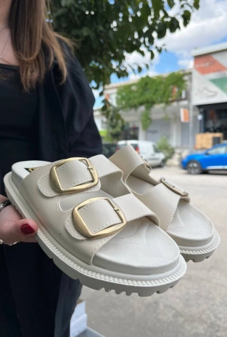 KBTX-1 Kuback Bej Günlük Kadın Terlik