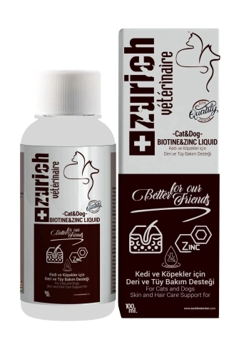 Kedi Köpek Biotin Deri Ve Tüy Bakımı Likit 100 ML Sıvı
