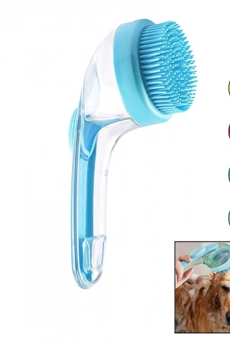 KEDİ - KÖPEK - EVCİL HAYVAN YIKAMAFIRÇASI SİLİKON ŞAMPUAN HAZNELİ=MiKA KRİSTALPLASTİK SAP (4940)