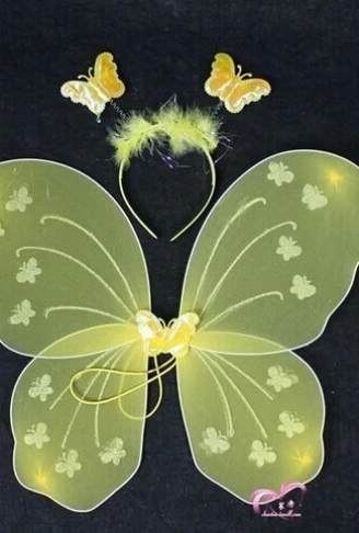 Kelebek Kanat Seti Sarı Renk (4940)