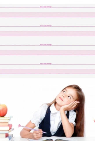 Kılavuz Çizgili Akıllı Kağıt Yazı Tahtası Duvarda İz Bırakmaz Statik Yeni Müfredata Uygun 100x56cm (4940)