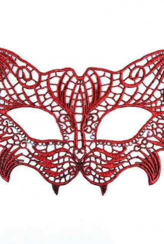 Kırmızı Dantel Masquerade Maskesi 8 No (4940)