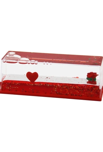 KIRMIZI SU KALP - GÜL D.GEN MİKA YÜZEN BATMAYAN DEKORATİF BİBLO AKVARYUM5.2X15.2X5.3CM (4940)