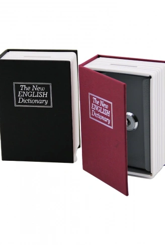 KİTAP MODELİ KİLİTLİ KASA - KUMBARA KÜÇÜK - 114X80X45MM (4940)