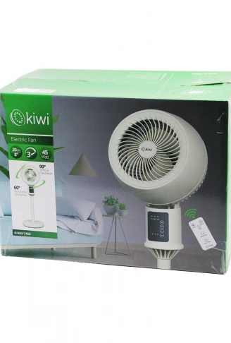 KİWİ KFAN-7460 8 İNÇ - 20CM SİRKÜLASYONLU VANTİLATÖR KUMANDALI - DOKUNMATİK EKRAN 45W 3 KADEME HIZ 3PLS.KANAT Y: 82CM (4940)