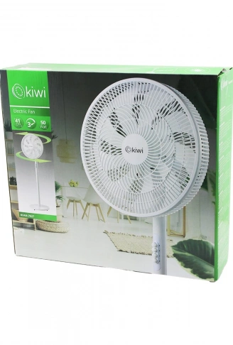 KİWİ KFAN-7627 41CM 50W EV TİPİ AYAKLI VANTİLATÖR 3-KADEME HIZ 9-PLS.KANAT SİGORTALI SESSİZ MOTOR YÜKSEKLİK: 125CM (4940)