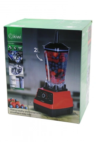 KİWİ KSB-2251 PRO STANDLI BLENDER BUZ KIRICI ÇOK AMAÇLI BLENDER DOĞRAYICI 1500W6 BIÇAKHAZNE=2LT 9 KADEME HIZ (4940)
