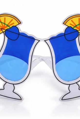 Kokteyl Bardak Parti Gözlüğü Mavi Renk (4940)