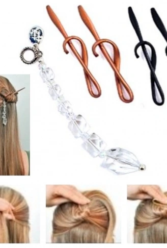 Kolay Saç Toplama Örgü Yapma Tokası Saç Şekillendirme Seti (4940)