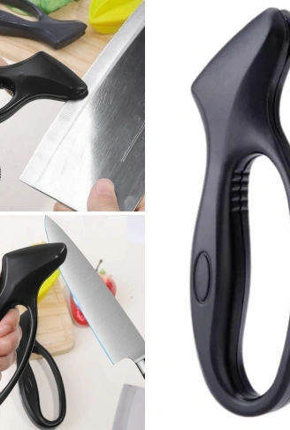 Kolay Tutuş Saplı Paslanmaz Çelik Manuel Bıçak Bileme Aleti (4940)