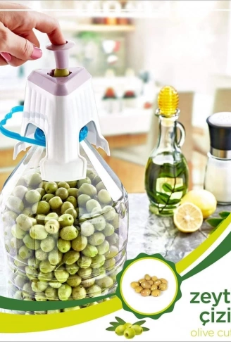 Kolay Zeytin Dilme Çizme Aparatı Pratik Kolay Zeytin Çizici Alet (4940)