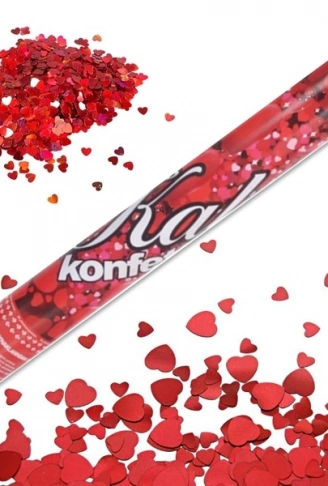 KONFETİ GÜLLÜ KALPLİ 30CM. (4940)