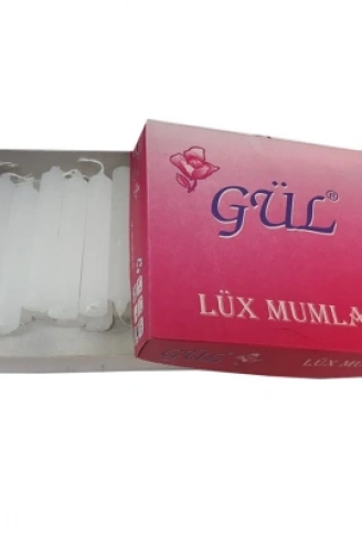 KÜÇÜK BEYAZ MUM 20Lİ KUTU (4940)