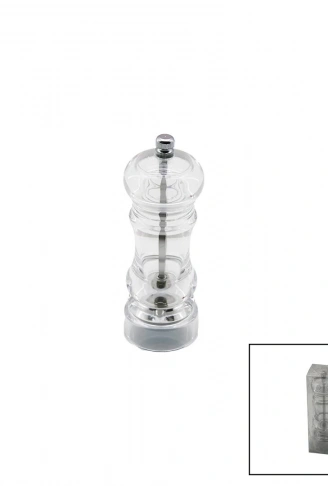 KÜÇÜK   ŞEFFAF MİKA KRİSTAL PLASTİK  BAHARAT ÖĞÜTÜCÜ (4940)