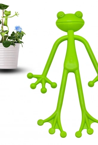 Kurbağa Şeklinde Bitki Sabitleyici – Bahçe ve İç Mekan Bitkileri İçin Dal ve Gövde Destek Aparatı, Çok Amaçlı Bitki Tutucu Klips (4940)