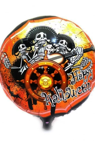 Kuru Kafalı Korsanlar Halloween Şekilli Folyo Balon 45 cm (4940)