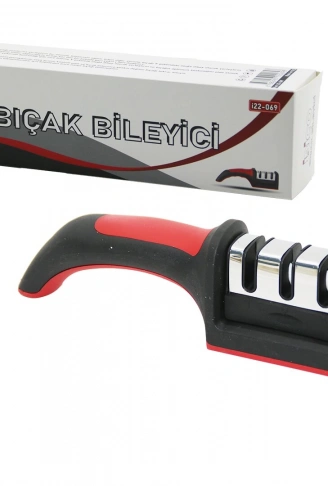 KUTULU  BIÇAK BİLEME  3 BOĞUMLU  RENKLİ PLASTİK SAPLI (4940)