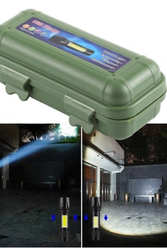 Kutulu Mini El Feneri – Taşınabilir LED Kamp ve Acil Durum El Lambası Plastik Gövde (4940)