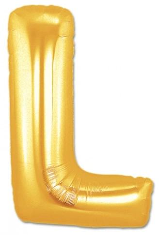 L Harf Folyo Balon Altın Renk  40 inç (4940)