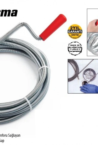 Lavabo Ve Gider Boruları Açacağı - Lavabo Açma Sustası - 8Metre (4940)