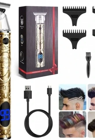 Lcd Ekranlı Traş Makinası Saç Sakal Düzeltme XYY-919 (4940)