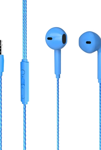 LECOO EH104BL 3.5MM JACKLI KABLOLU KULAK İÇİ MİKROFONLU MAVİ KULAKLIK (4940)