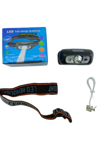 LED CHARGE HEADLAMP  USB ŞARJLI  KAFA LAMBASI FENER  OYNAR BAŞLI (4940)