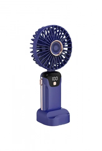 LED GÖSTERGELİ TYPE-C ŞARJLI MİNİ EL FANI SABİT BAŞLIK 5-KADEME HIZ TELEFONLUKLU M.ÜSTÜ AYAK VANTİLATÖR (4940)