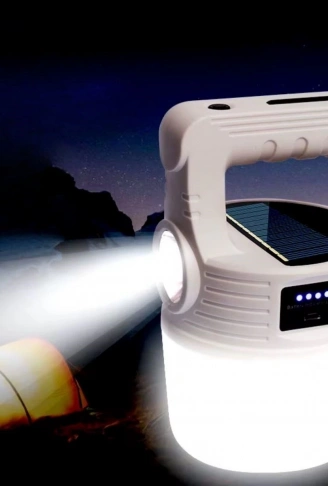 LED Güneş Enerjili Kamp Lambası–2000 Lümen Süper Parlak, 5 Aydınlatma Modlu,USB ile Şarj Edilebilir Dış Mekan,Asılabilir Torch El Feneri (4940)