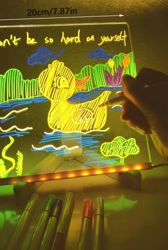 Led Işıklı Çizim Tahtası (20x20cm) (4940)