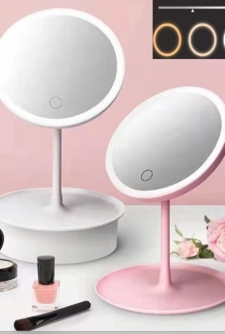 Led Işıklı Dokunmatik Makyaj Aynası 3 Kademeli Işık Ayarlı (4940)