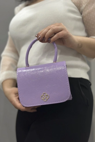 Lila cilt krash çanta